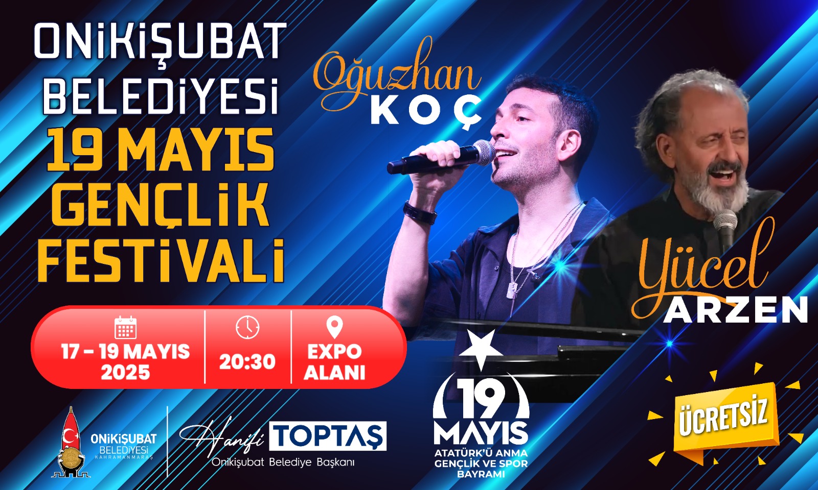 Onikişubat belediyesinden 19 Mayıs Gençlik Festivali