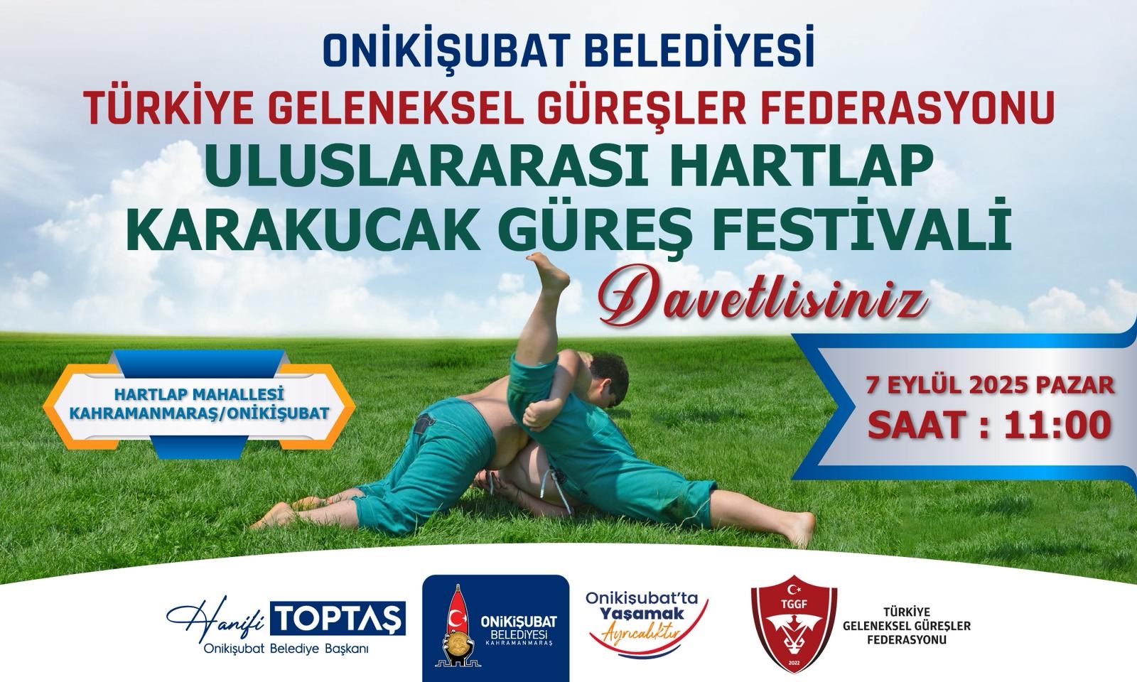 Onikişubat Belediyesi’nden Uluslararası HartlapKarakucak Güreş Festivali