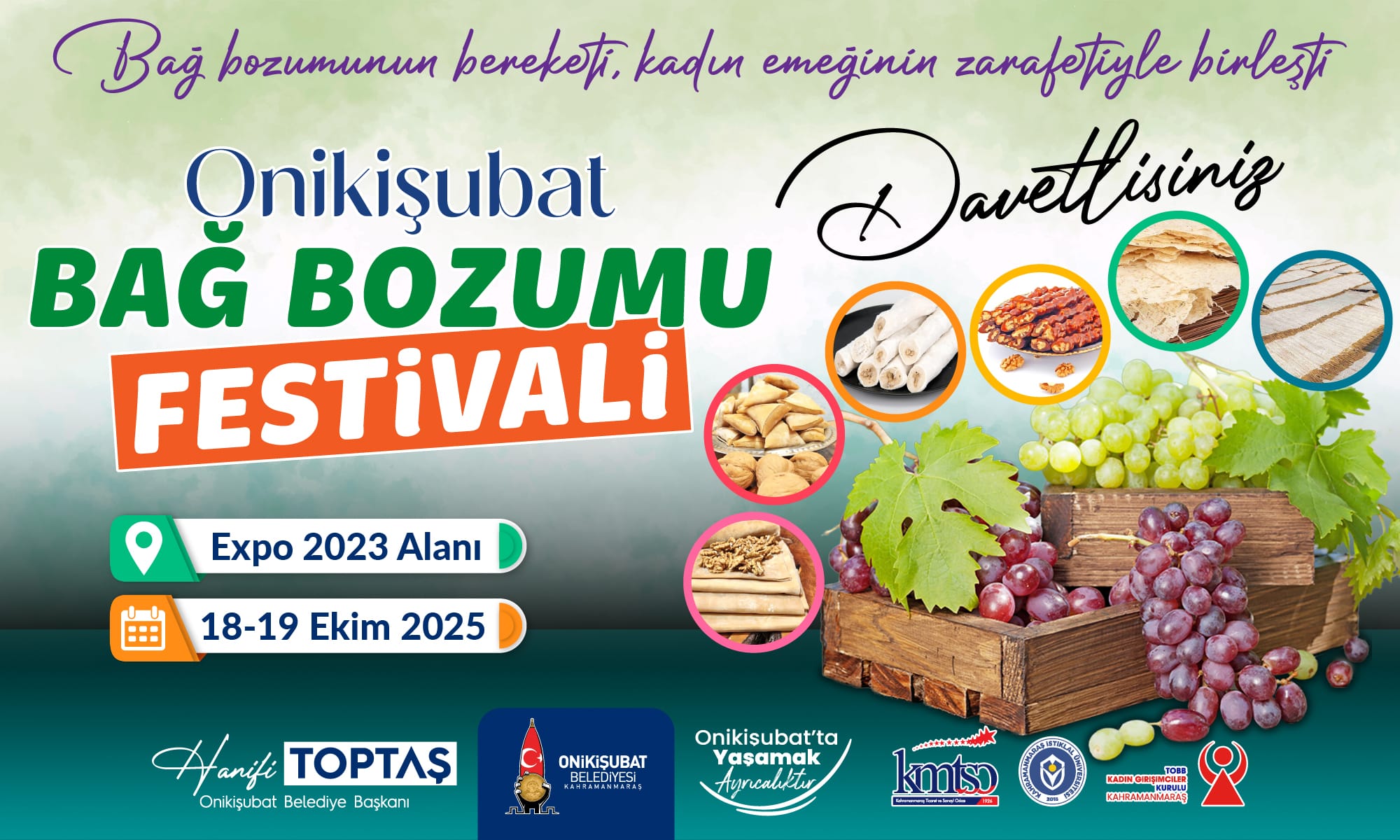 Onikişubat Belediyesi’nden Geleneksel Bağ Bozumu Festivali 